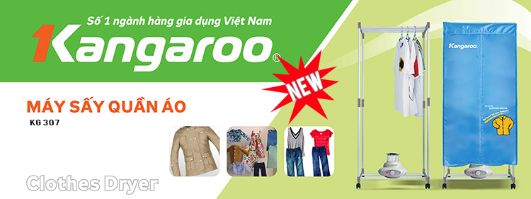 may sấy quần áo Kangaroo kg307